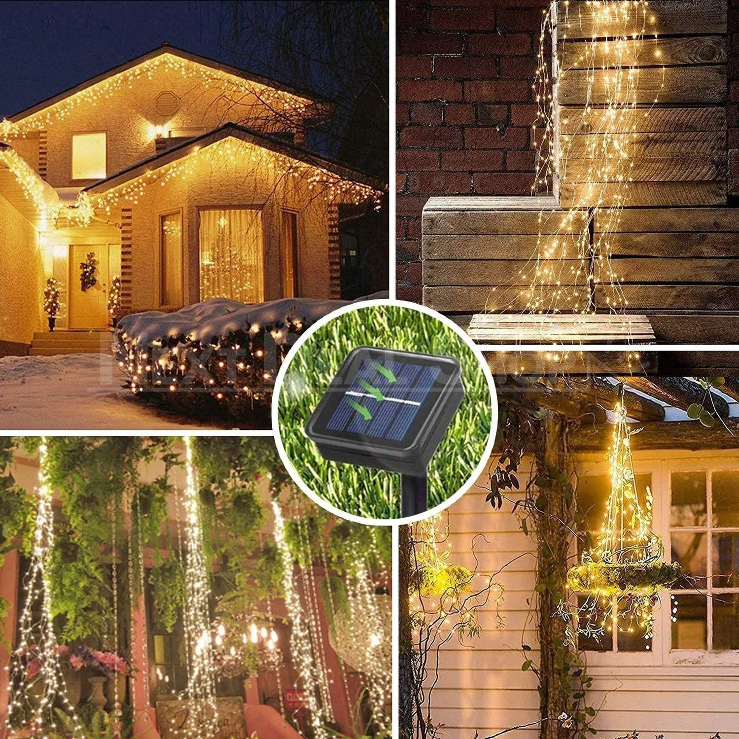 Solar-Powered Copper Wire Firefly Lights