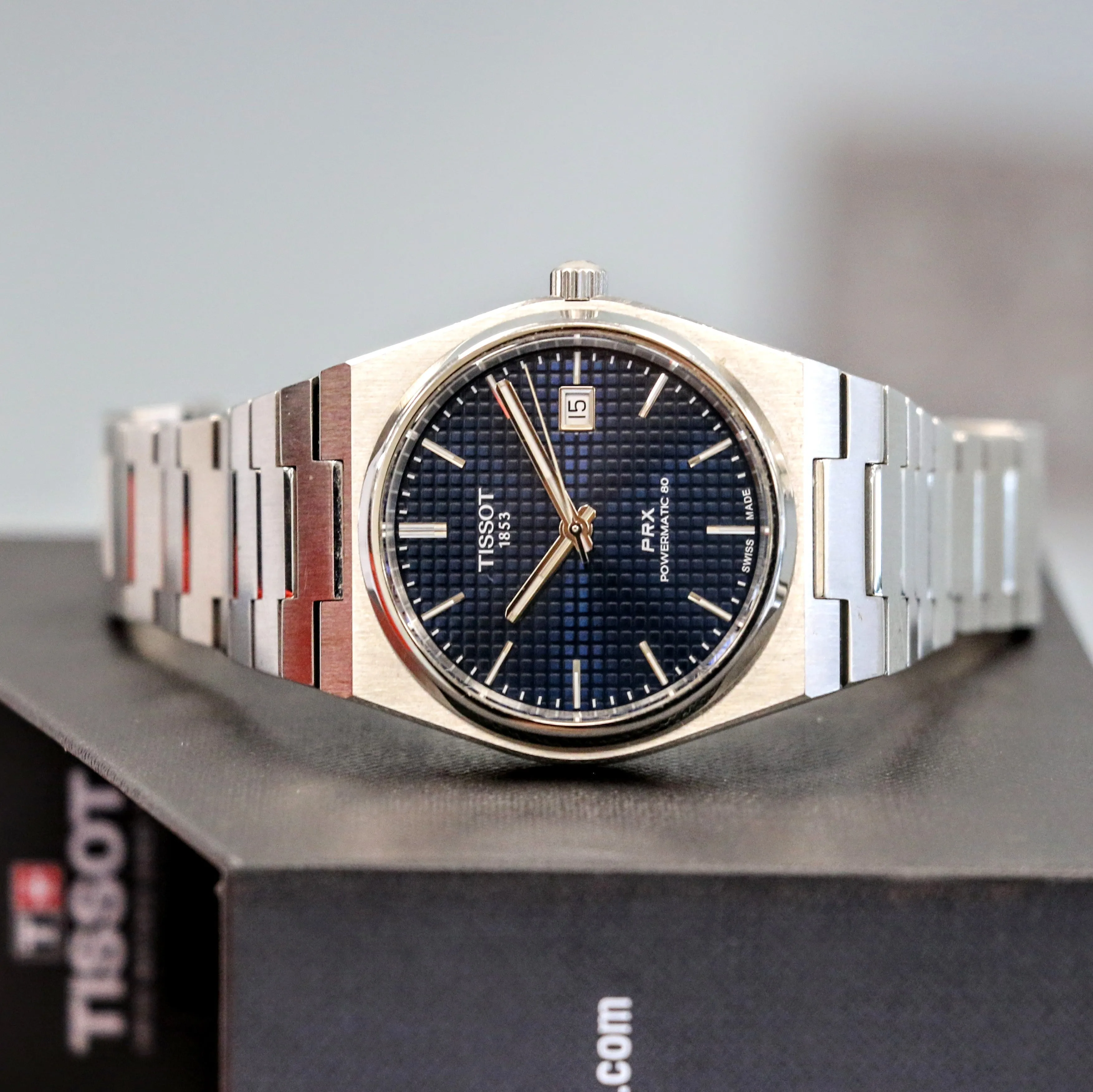 TISSOT PRX Powermatic 80 Automatic Watch Ref. T137407A Date Indicator Display Back – BOX & Papers!